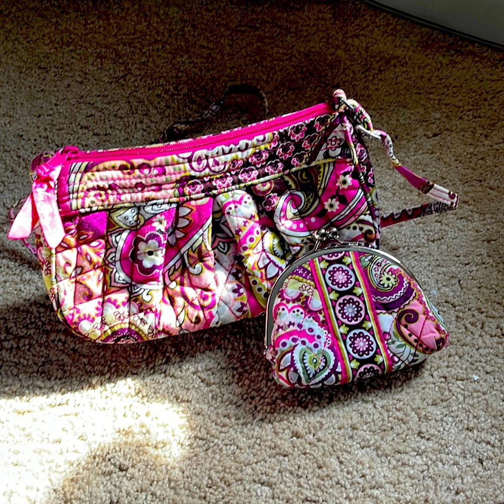 Vera Bradley purse and matching wallet